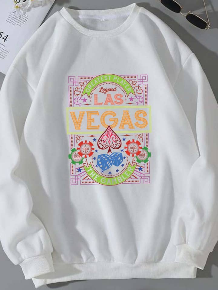 Grafische sweatshirts van de M7530-SW LAS VEGAS voor wholesale door HARANG