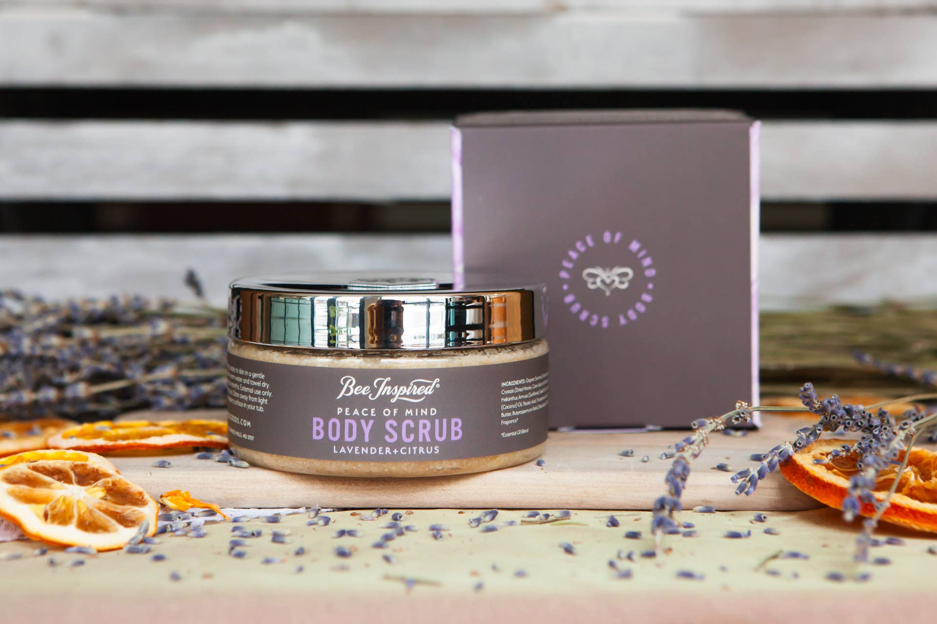 Bee Inspired - Wholesale Body Scrub/Exfoliant - Peace of Mind Body Scrub | 8oz Lavender Citrus Body Scrub3