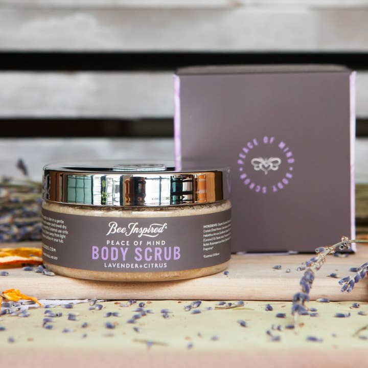 Bee Inspired - Wholesale Body Scrub/Exfoliant - Peace of Mind Body Scrub | 8oz Lavender Citrus Body Scrub3