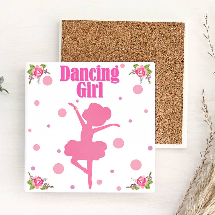 Dancing Girl Ballet Dancer Gift Tile With Free Easel for wholesale by Distinctive Design Wholesale