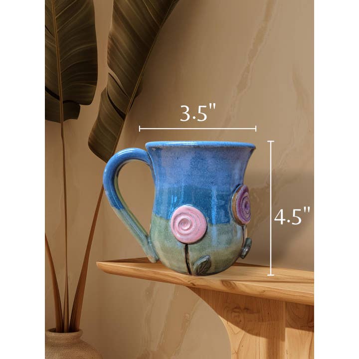 MudWorks Pottery - Wholesale Coffee Mug - Flower Pop Mug5