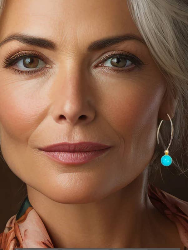 Turquoise Earrings 8mm for wholesale by Ann St. John Jewelry