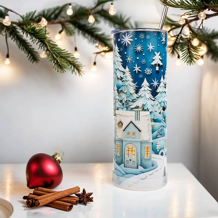 Hogg Outfitters - Wholesale Insulated Mug/Tumbler - 20oz SUBLIMATION SKINNY EDGE TUMBLER GIFT SET (48 UNITS)