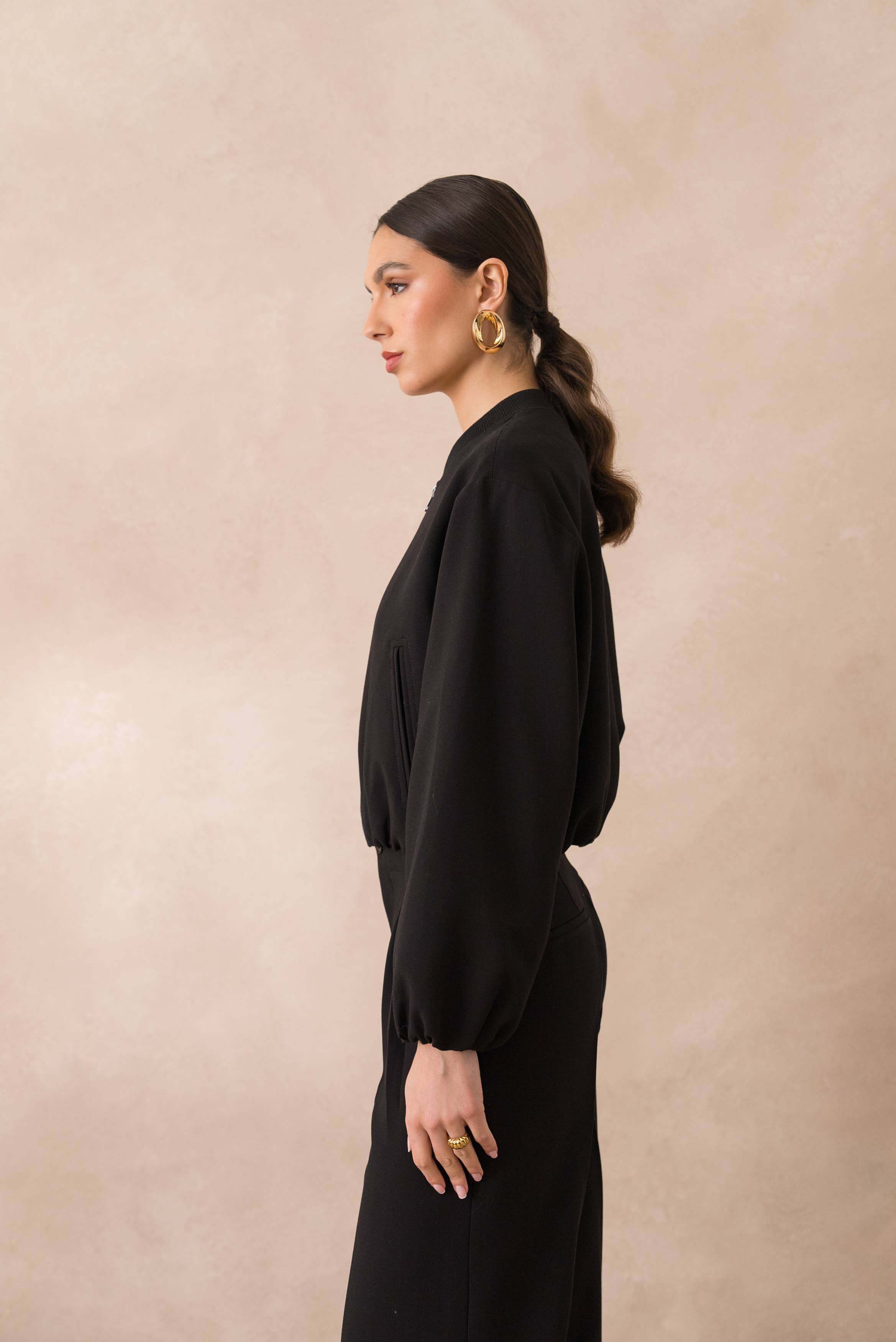 Attentif Paris - Wholesale Bomber Jacket - Women's - [Aura] Short bomber jacket with classic collar37