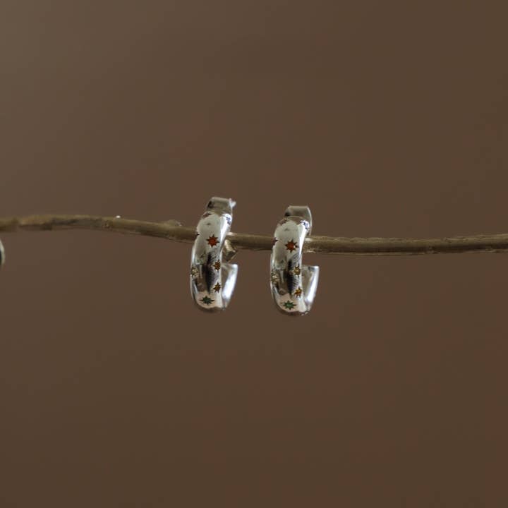 Katie Waltman Jewelry – wholesale Hoop-örhängen – ÖRE CZ STJÄRNA HOOP7