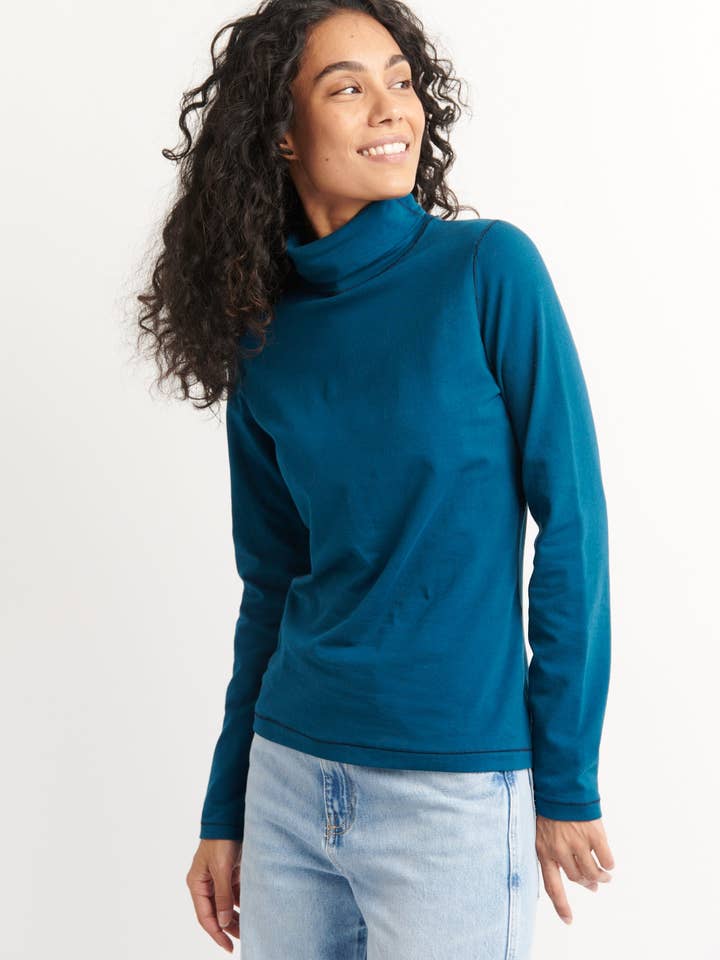 bensin turtleneck långärmad topp för wholesale av MADE IN SENS