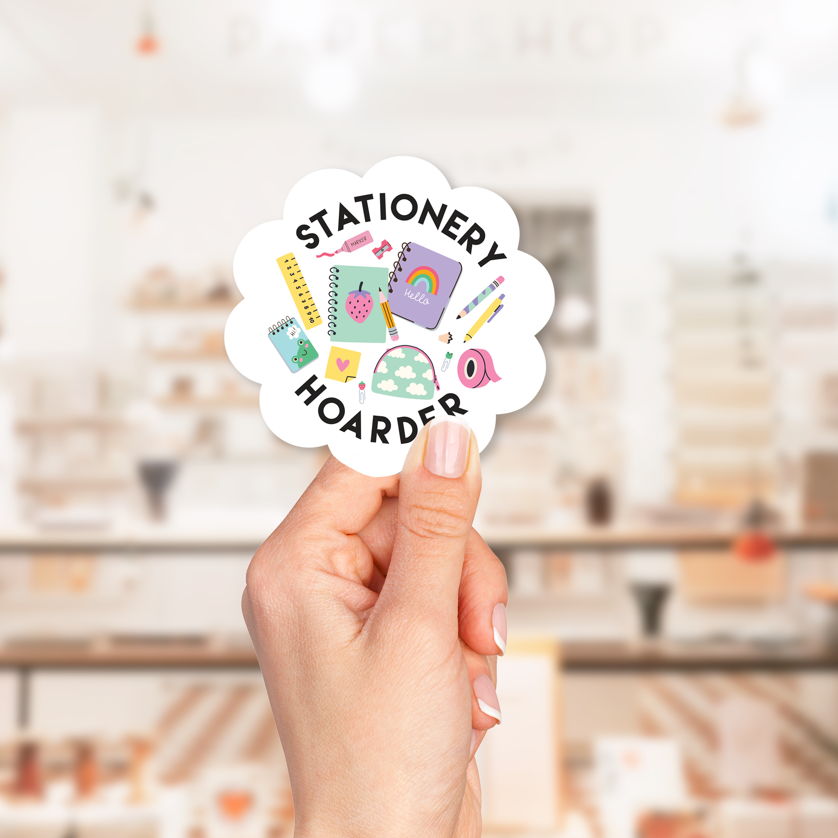 The Paxton Press – Engroshandel Klistermærke – Papirvarer Hoarder Sticker0