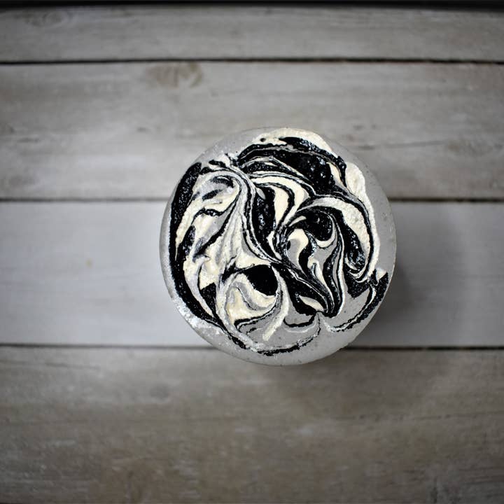 Nature's Love Product - Wholesale Jar/Filled Candle - Black and White Marble Candle2