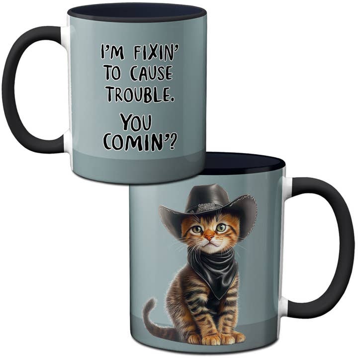 Cowboy Kitten Mug for wholesale by Pithitude