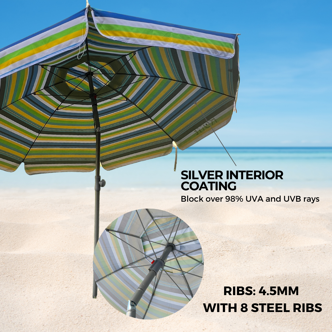 ROFFT USA LLC - Vendita all'ingrosso Ombrellone da spiaggia - Ombrellone da Spiaggia ROFFT 2 m in acciaio e alluminio resistente46