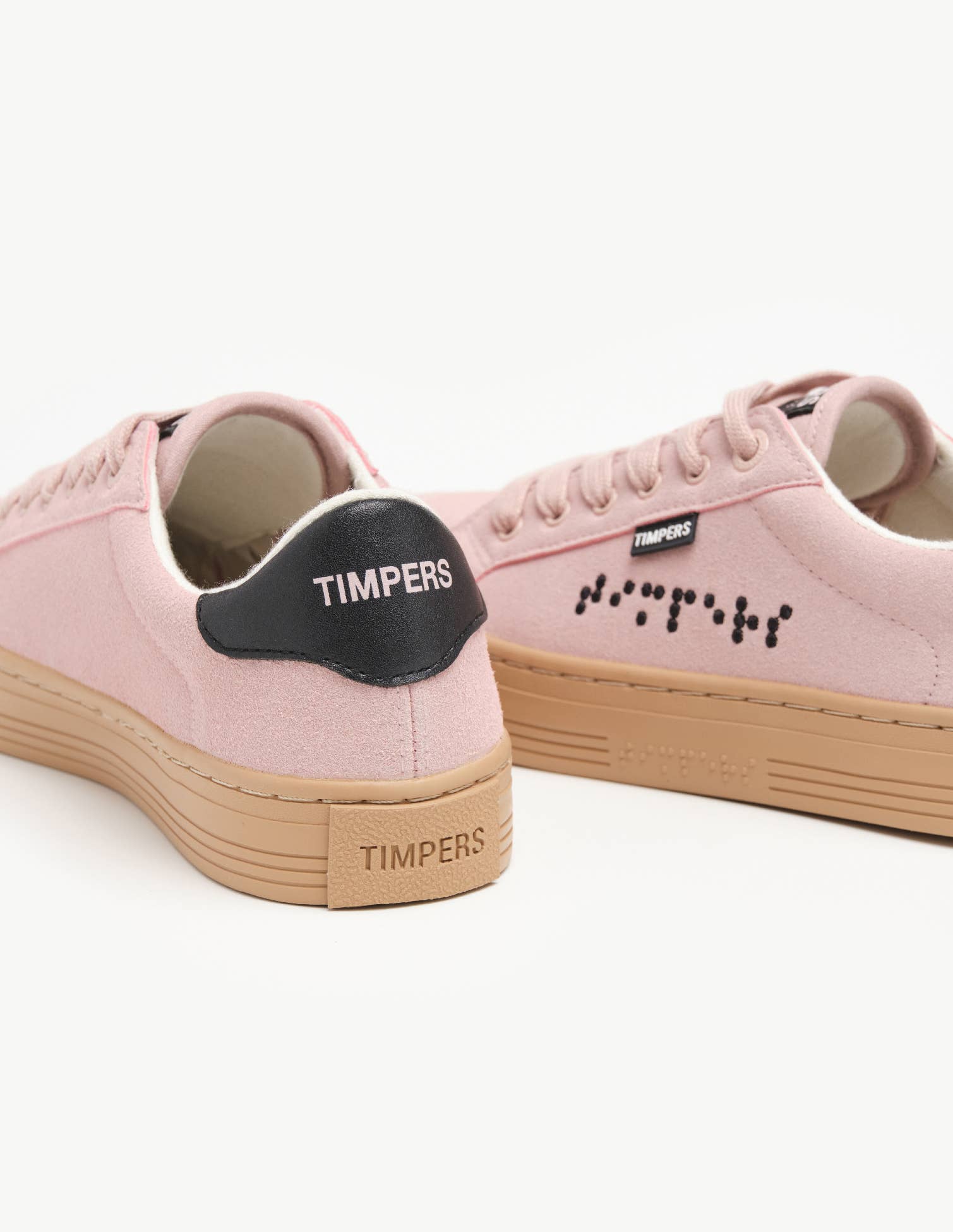 Timpers - Vente Baskets tendance – homme - Baskets roses véganes conçues par des personnes handicapées3