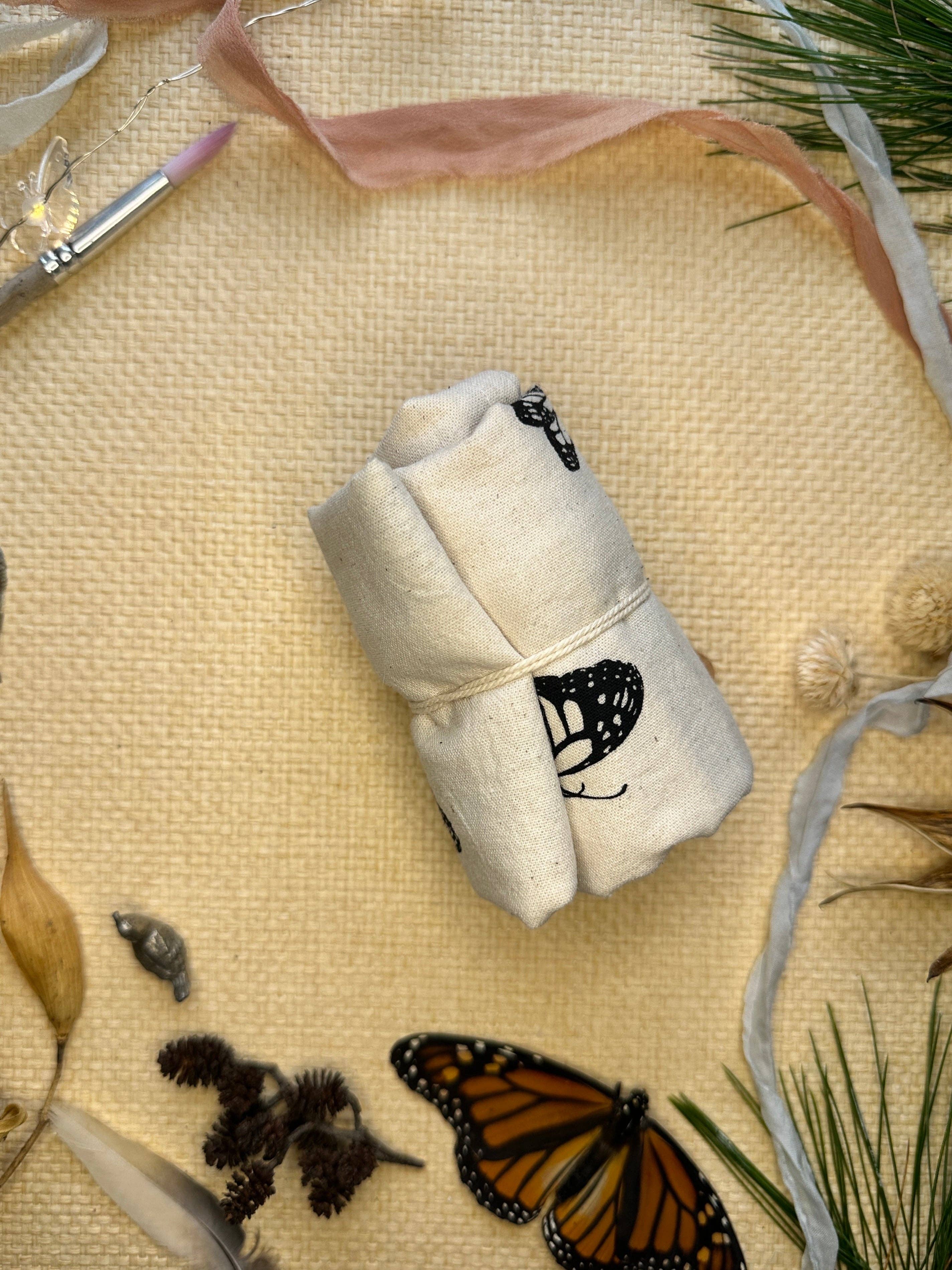 Rebekah Lowell Creative Studio - Wholesale Tea Towel - Monarch Butterfly Tea Towel, Black1