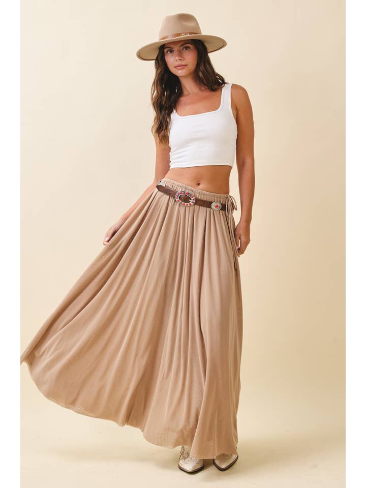 AEMI + CO - Wholesale Skirt - Women's - 7185GK Flowy Mesh Maxi Skirt21