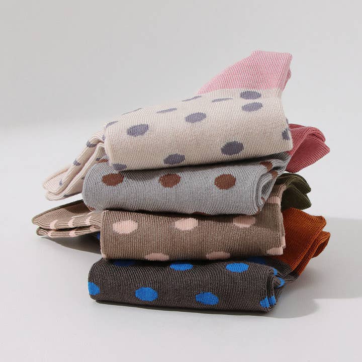 Damstrumpor i mullbärssilke - Andningsbara & Mjuka, Prickiga för wholesale av Happy Knits