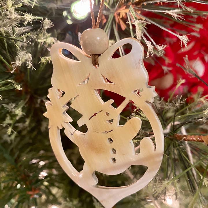 Blossom Inspirations - Wholesale Ornament - Snowman Horn Ornament