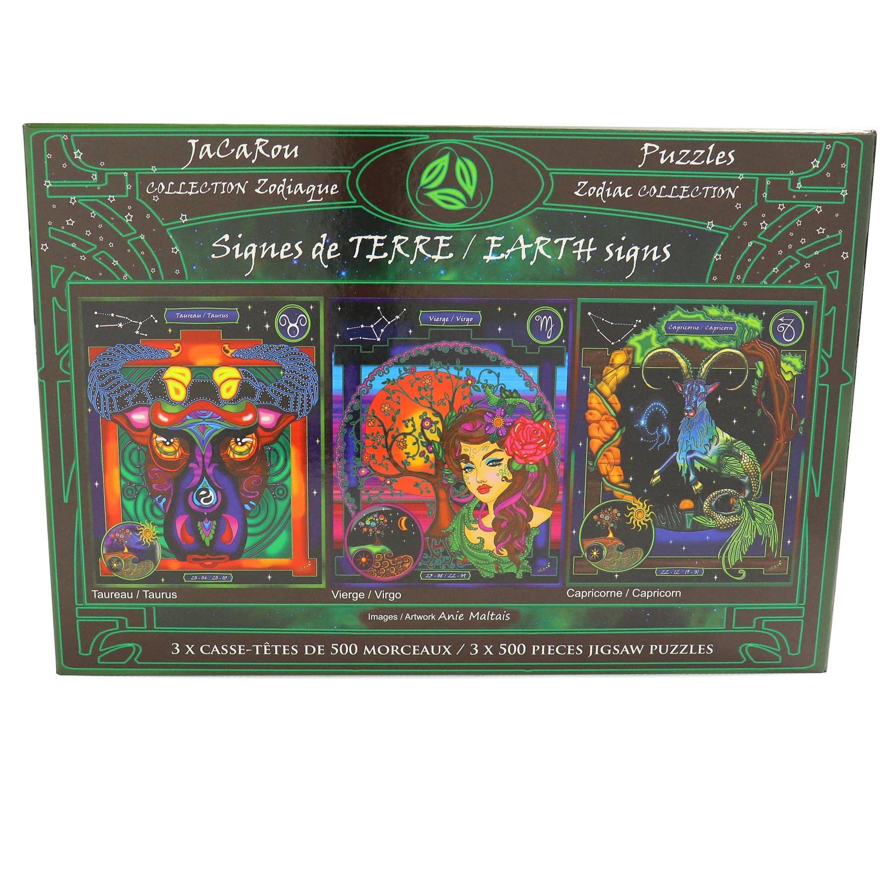 JaCaRou Puzzles Inc. - Wholesale Puzzle - Adult - Earth Signs 3 X 500pcs Jigsaw Puzzle1