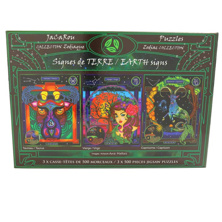 JaCaRou Puzzles Inc. - Wholesale Puzzle - Adult - Earth Signs 3 X 500pcs Jigsaw Puzzle1