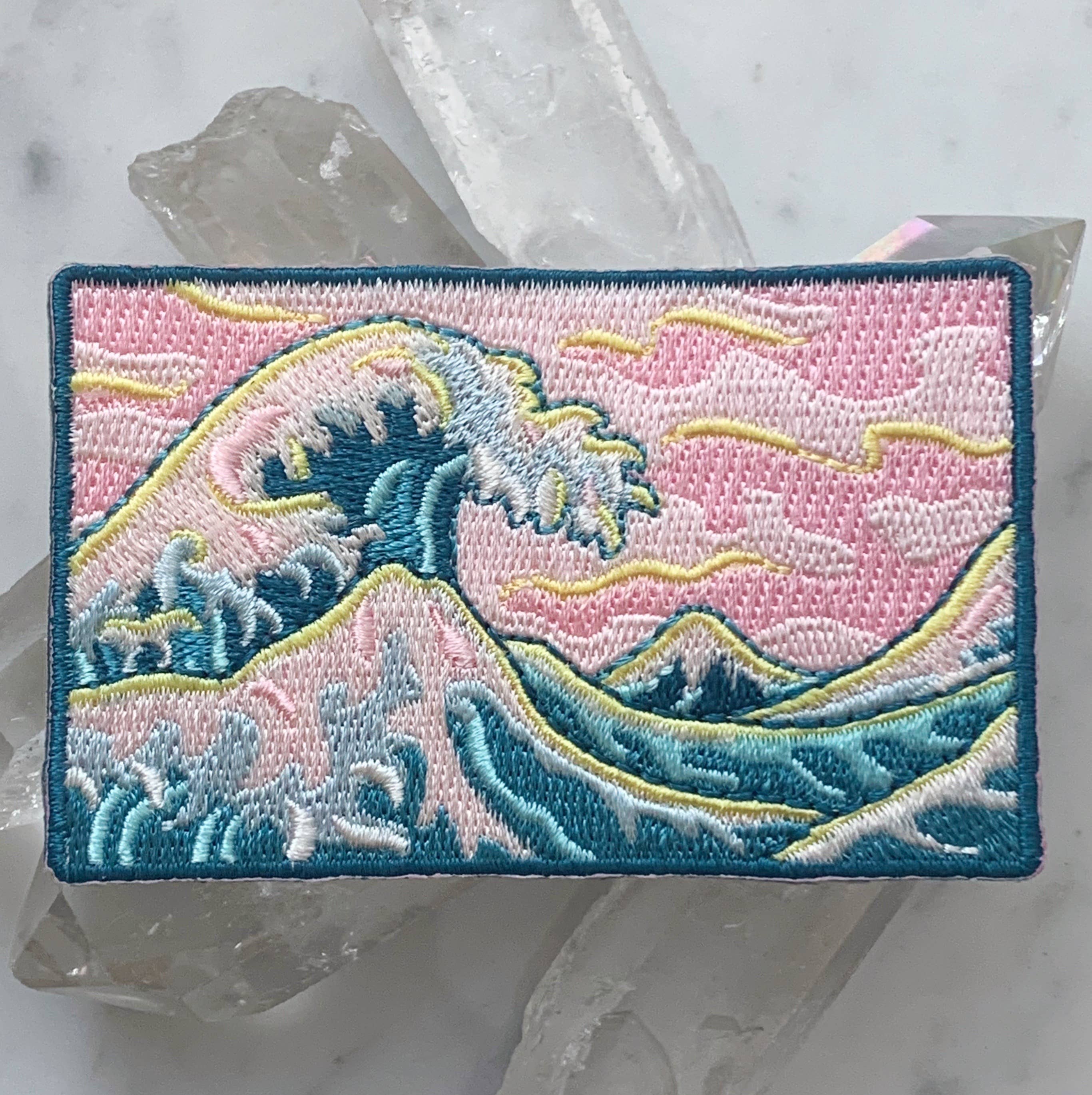 Wildflower + Co. - Wholesale Patch - Patch - Waves Collection - Great Wave & Pink Skies2