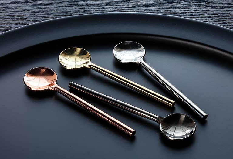 Abbott – wholesale Bordssked (Bestick) – Modern Sm sked-guld-4.5 ”L5