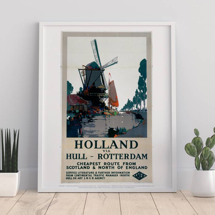 Holland Via Hull - Rotterdam - 11X14“ Premium Kunsttryk for engroshandel hos Star Editions