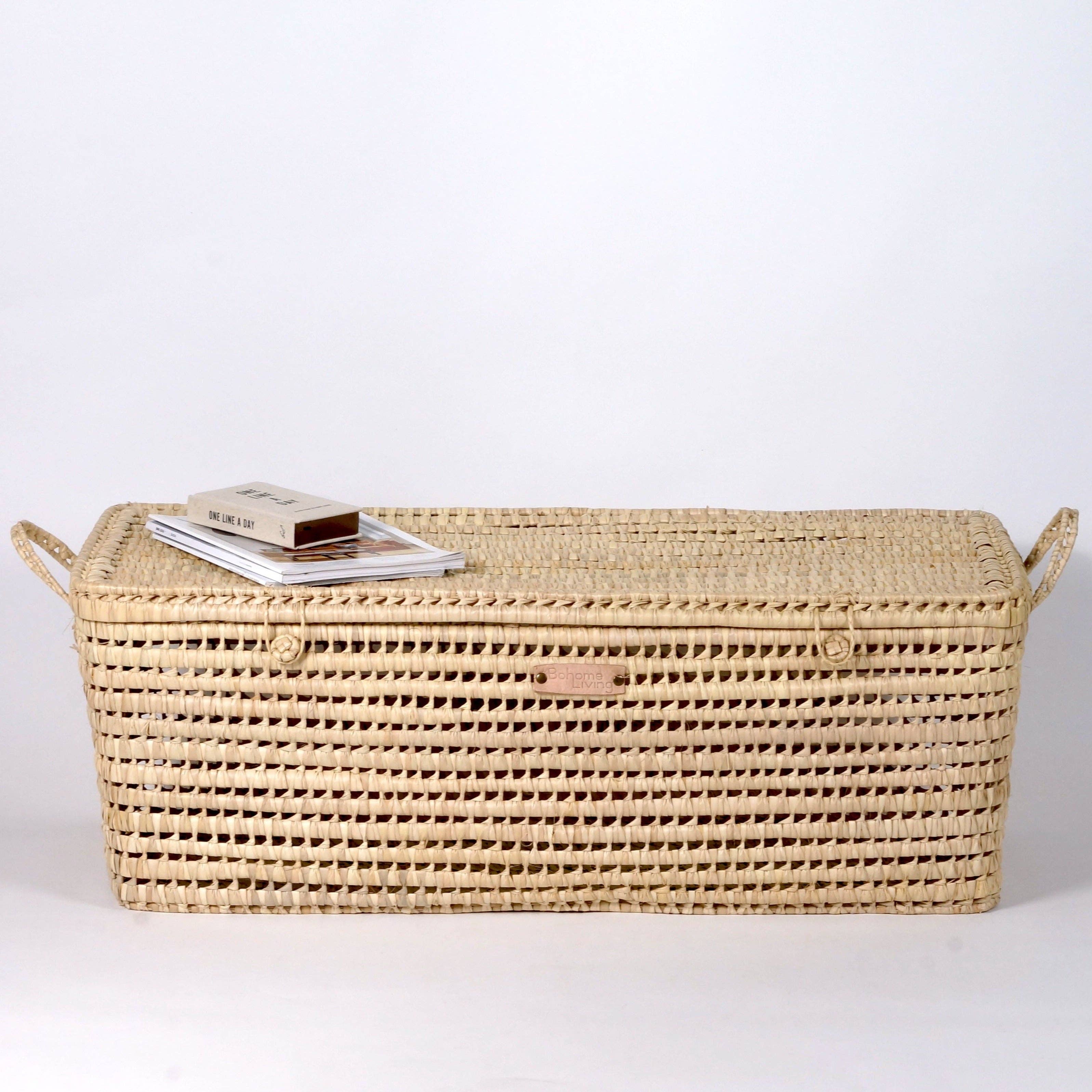 Bohome Living - Wholesale Basket - Palm leaf storage chest 100cm3