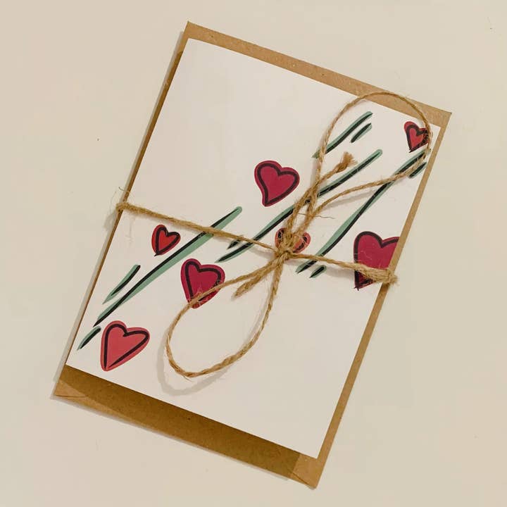 Hearts Garden Romantic Card for wholesale by Harmony Heaven Gifts