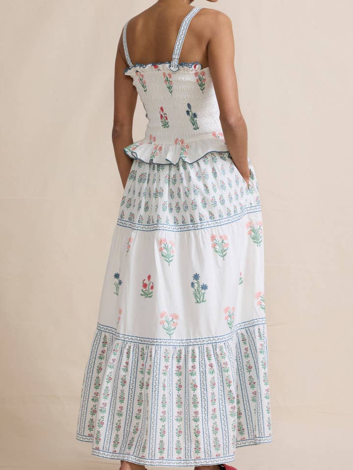 Rosa Clothing - Wholesale Dress - Women's - Wavy Floral Luscious Slip Puffy Dress7