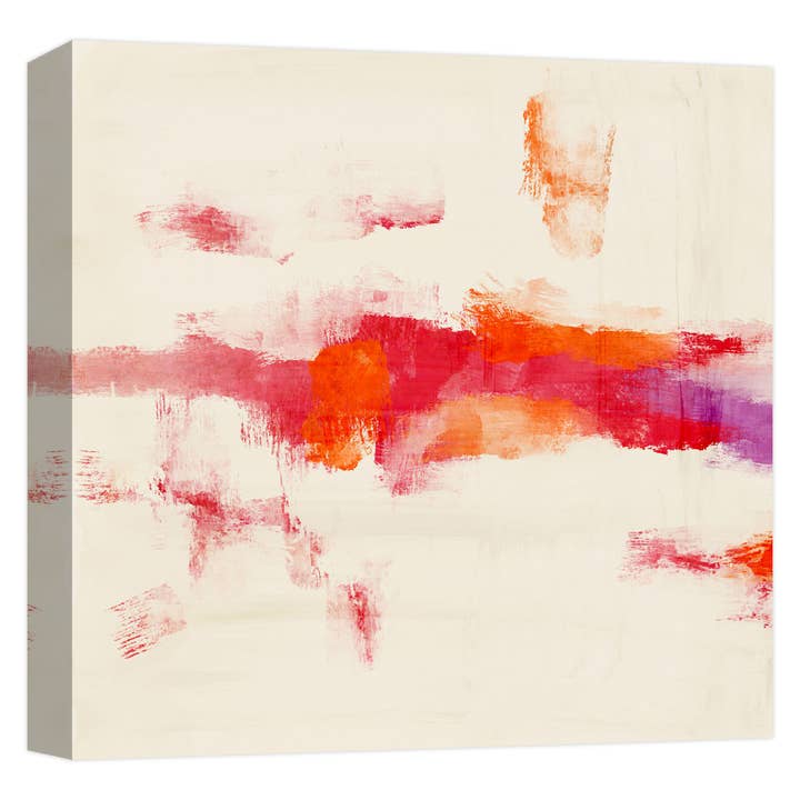 Red Mist Décoration murale sur toile 22 x 22 po pour la vente par PTM Images