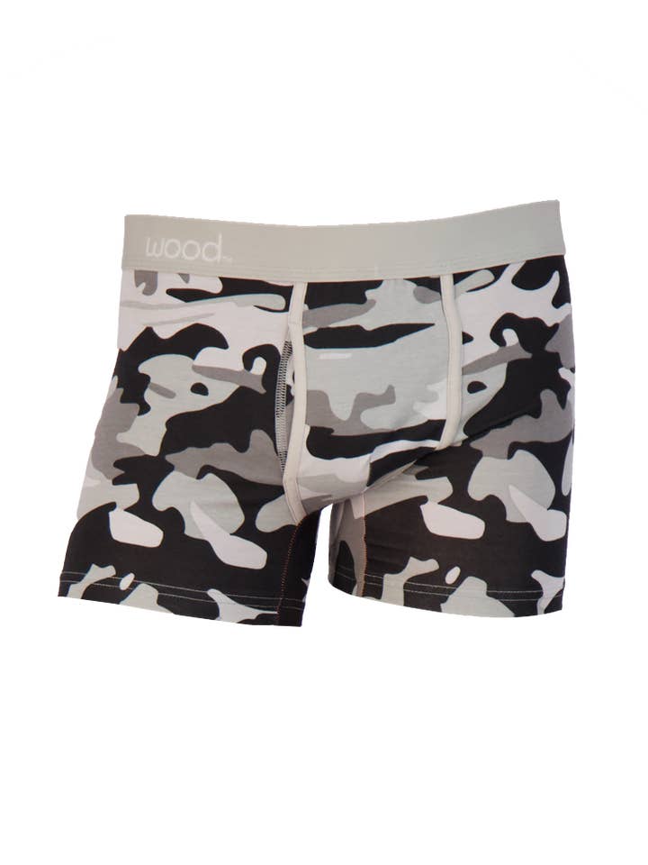 Boxershorts m/Fly-ghost Camo-GC33 för wholesale av Wood Underwear