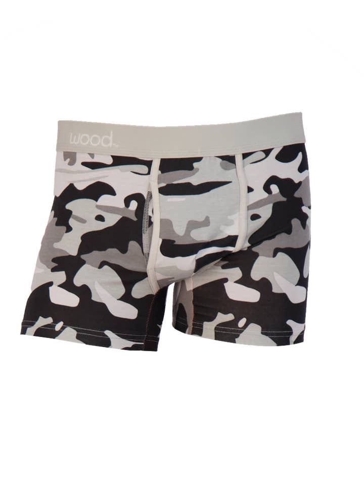 Boxer brief w/fly-Ghost Camo-GC33 for wholesale by Wood Underwear