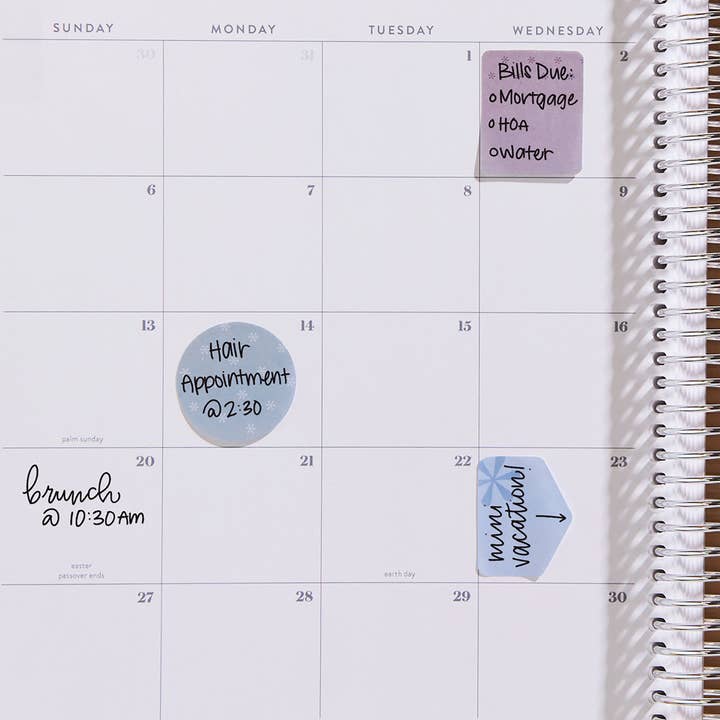 Erin Condren Design - Wholesale Sticky Notes - Universal Snap-In Sticky Notes - Canvas Asterisk
