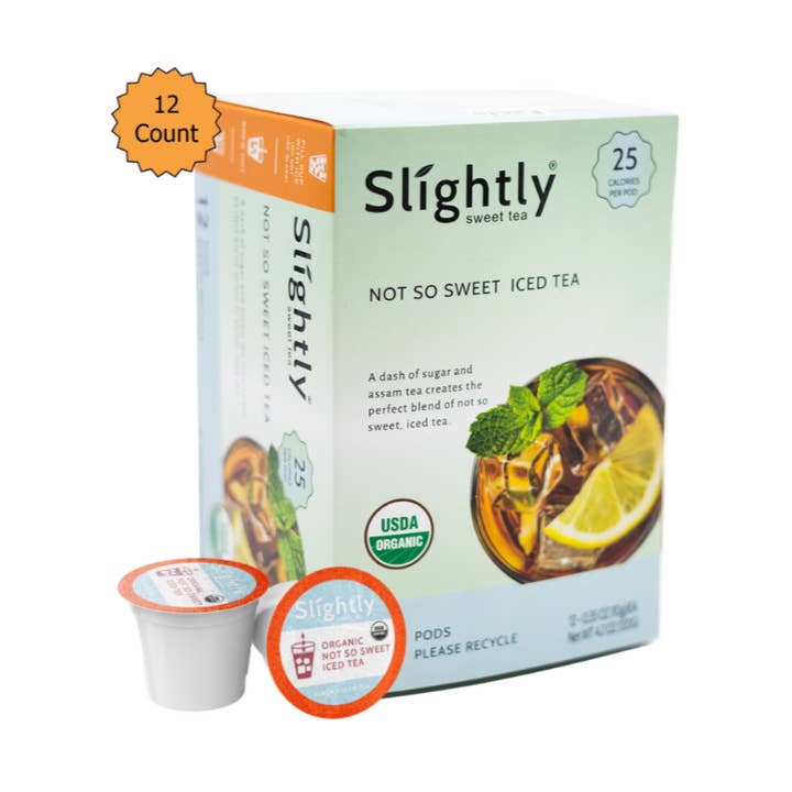 Tasses individuelles à thé légèrement sucré — 12 unités pour la vente par Slightly Tea Company