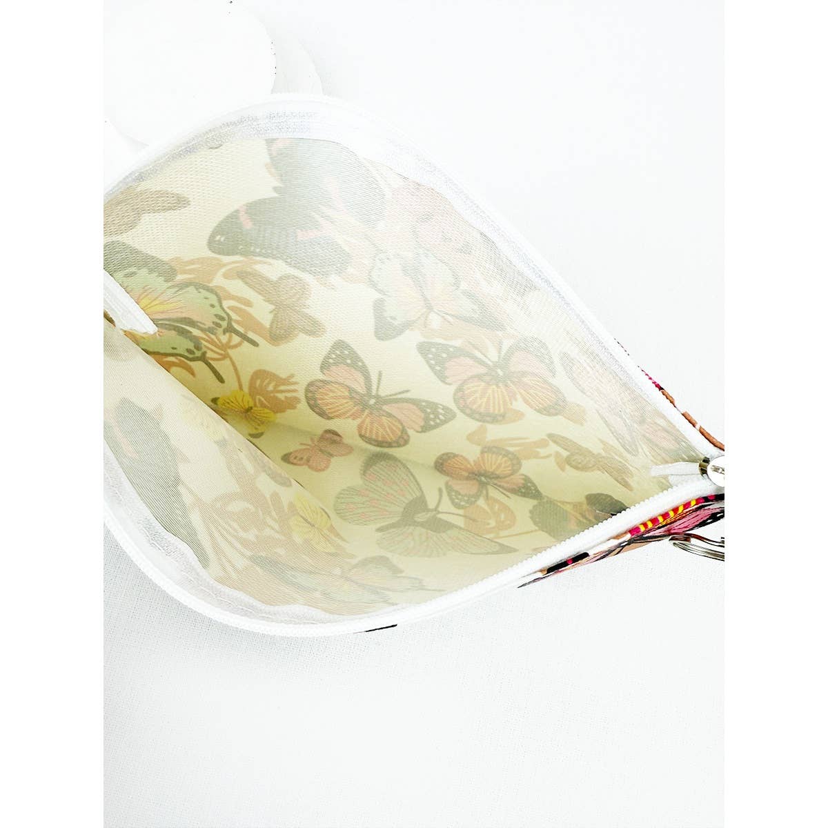 MIX COLOR Colorful Butterfly Theme Coin Purse with Key Ring for wholesale on Faire3