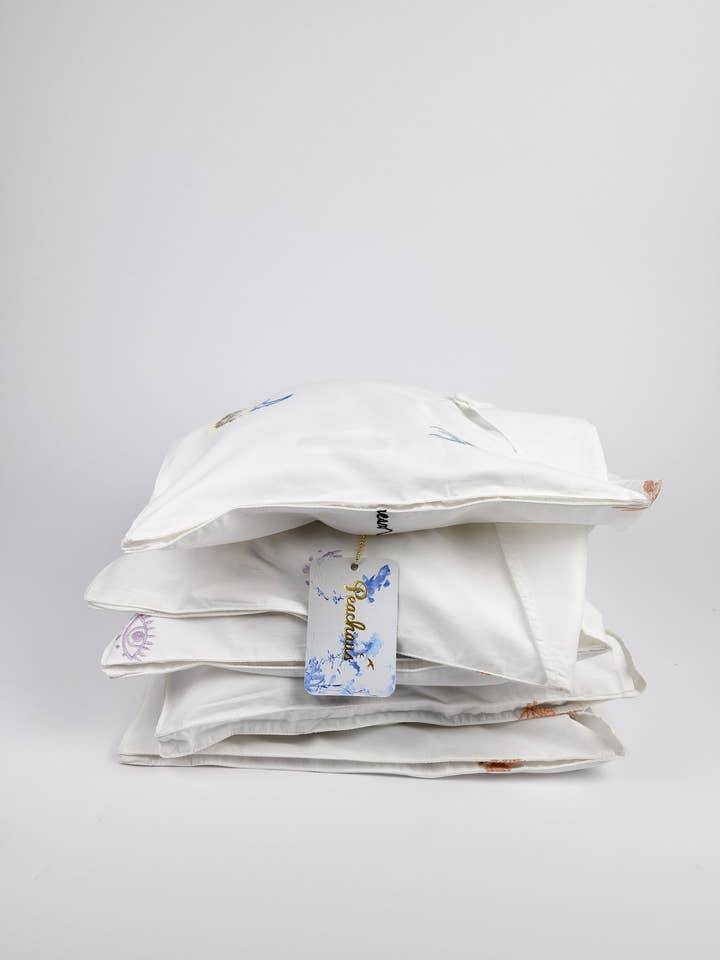 Olearia ethical-cotton pyjama case - Glacier White for wholesale on Faire