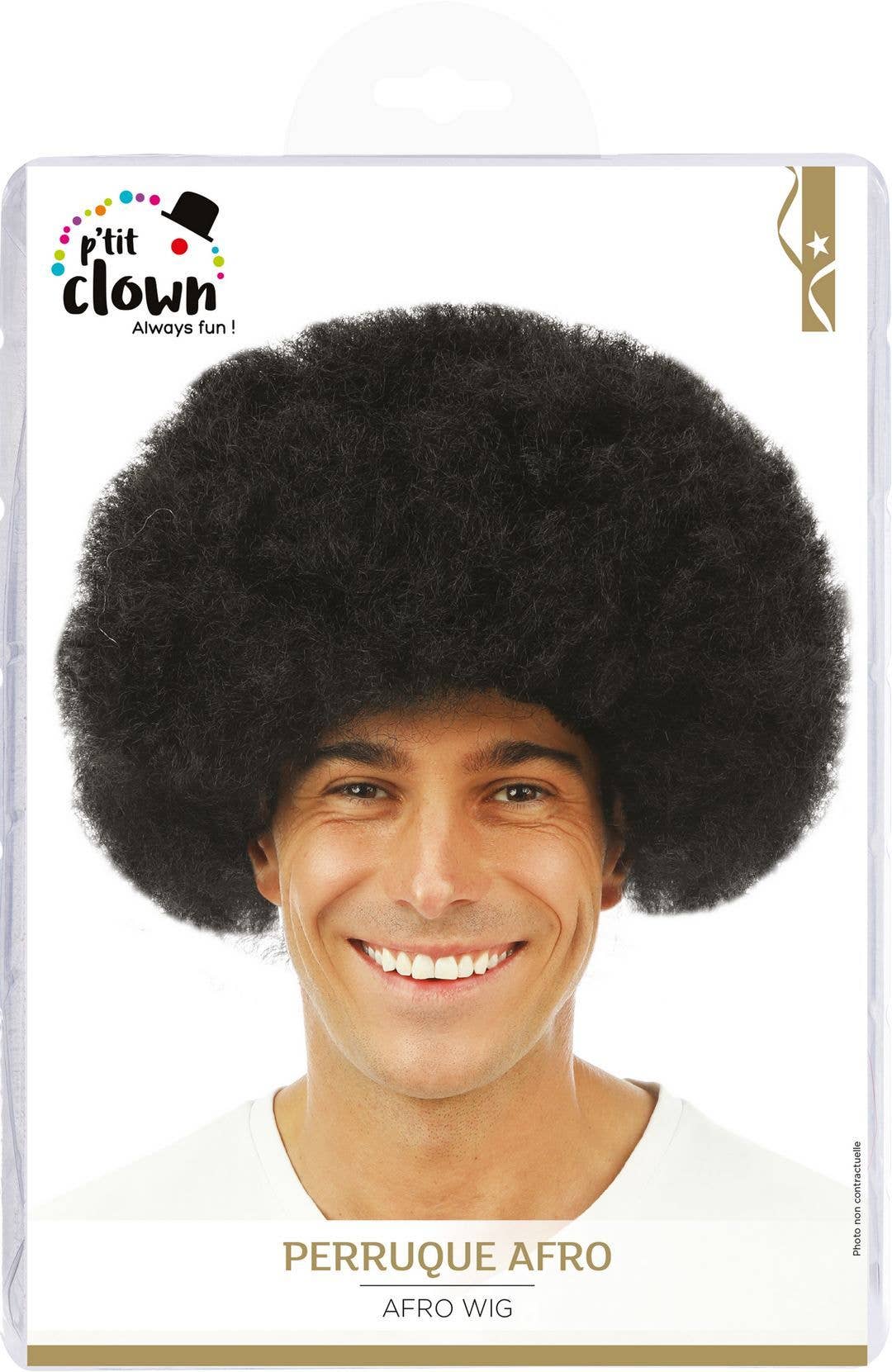 P'tit Clown - Wholesale Costume - Unisex - Afro Wig - Black0