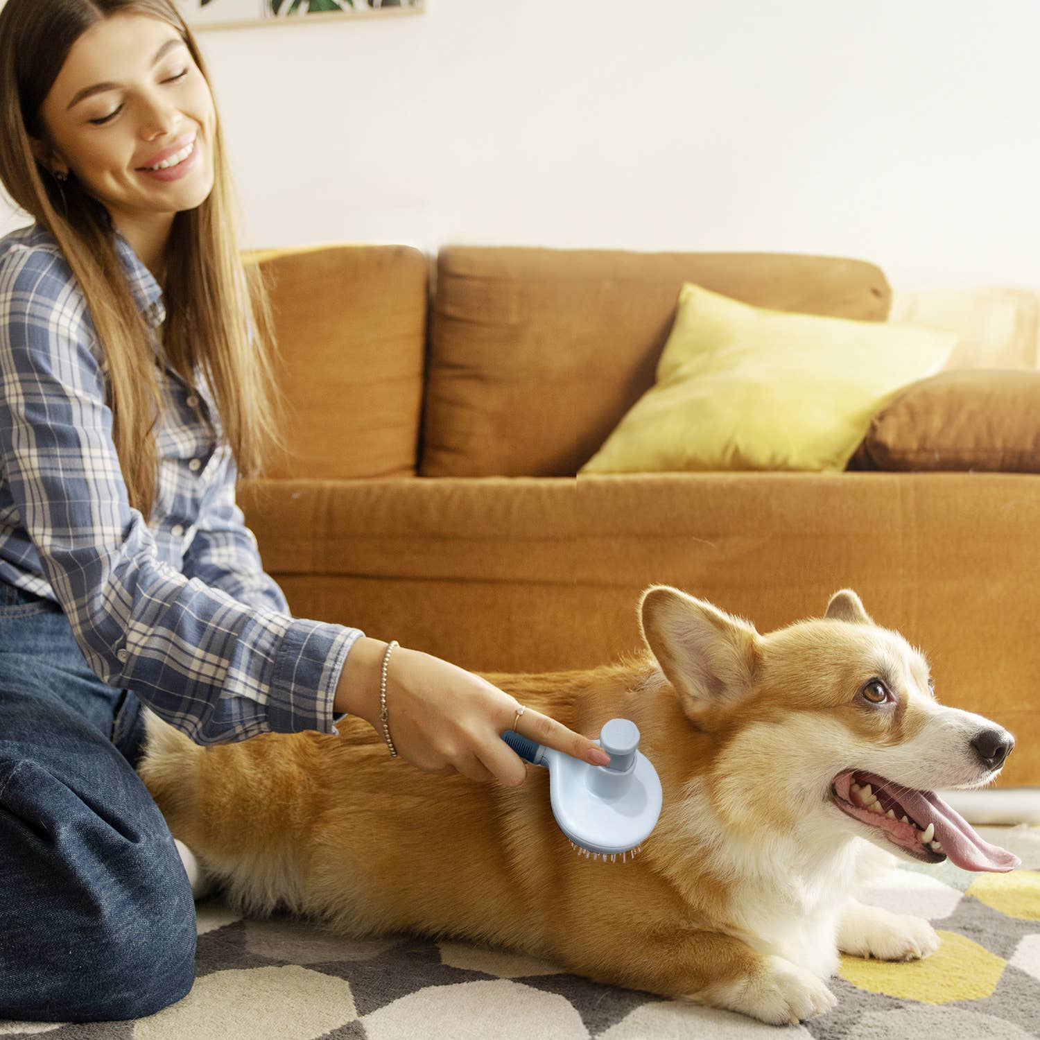 Precious Tails - Vente Brosse – chat et chien - Ocean Plastic par PT Self-Cleaning Pin Slicker Brush11