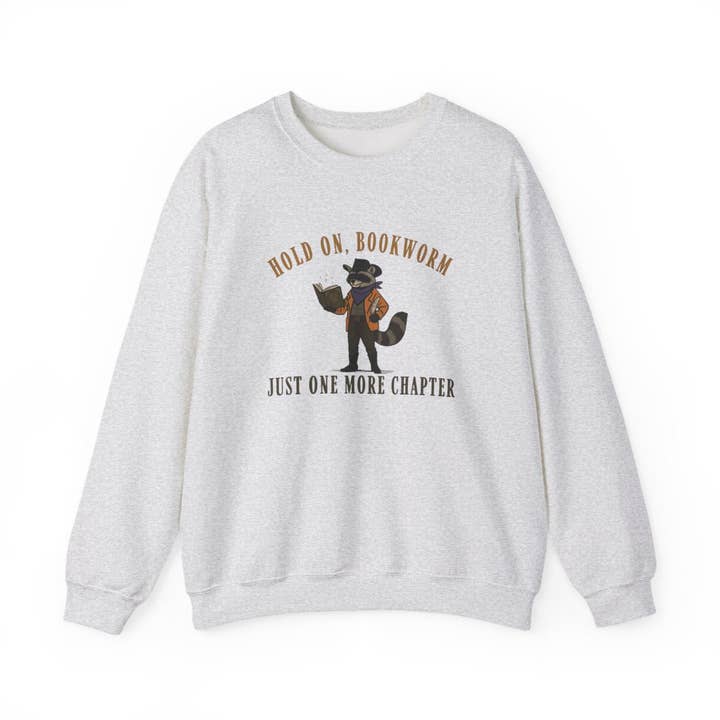 Hold On Bookworm Sweatshirt for wholesale by MagicMerchEmporium