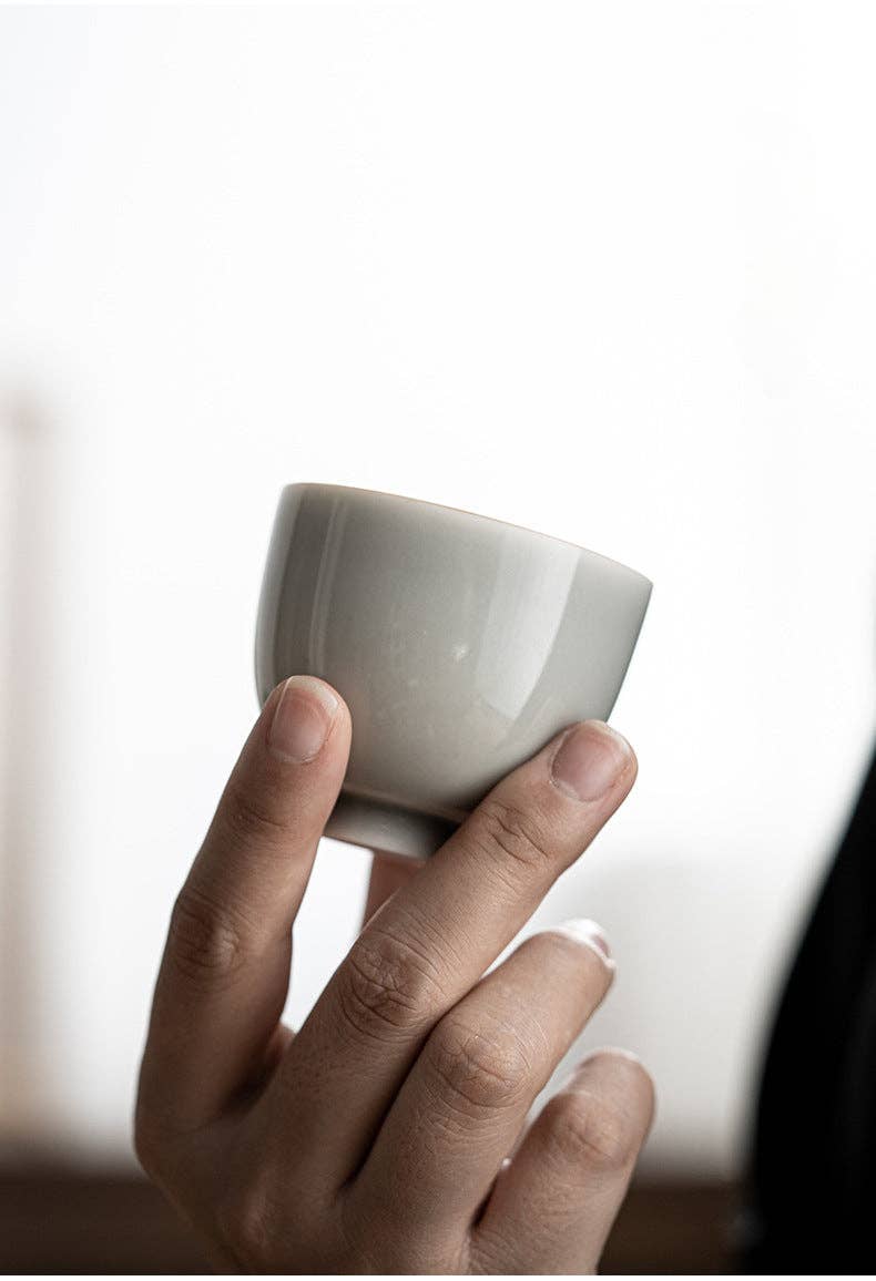 Gohobi （We cover U.S. import duties） - Vendita all'ingrosso Tazza da tè/caffè - Tazza da tè Gohobi, fatta a mano, colore: grigio ghiaccio15