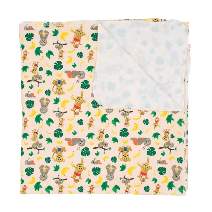 Nicki's Diapers Stretchy Swaddle Blanket - Jungle Pals for wholesale by Nicki's Diapers (Planetwise Wholesale)