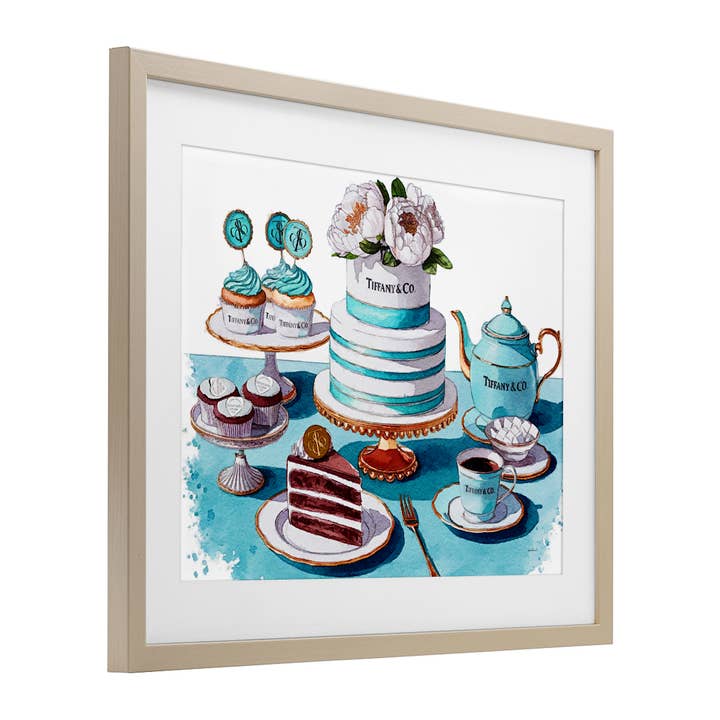 Stupell Industries – wholesale Wall sign – Luxurious Glam Dessert Spread - Print Under Glass Wall Art8