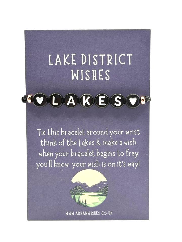 Braccialetto dei Desideri Ispirato al Distretto dei Laghi per la vendita all'ingrosso da parte di Arran Wishes