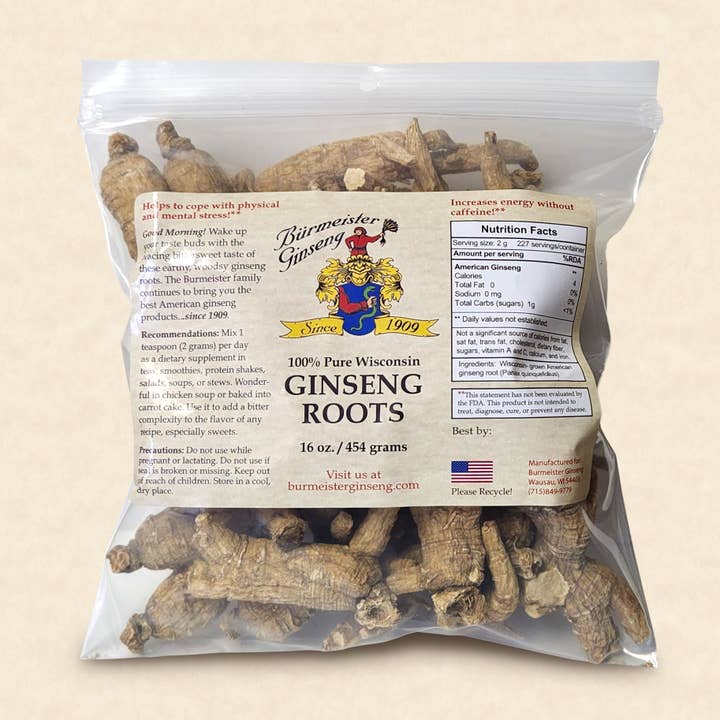 1 lbs Large Ginseng Root for wholesale by Burmeister Ginseng