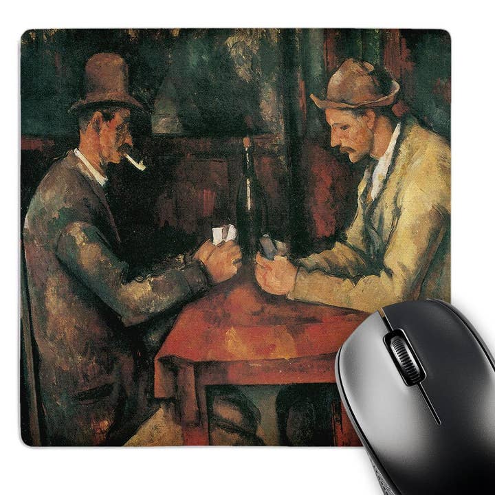 3dRose, O Jogador de Cartas por Paul Cezanne, Tapete de Rato por atacado de 3dRose