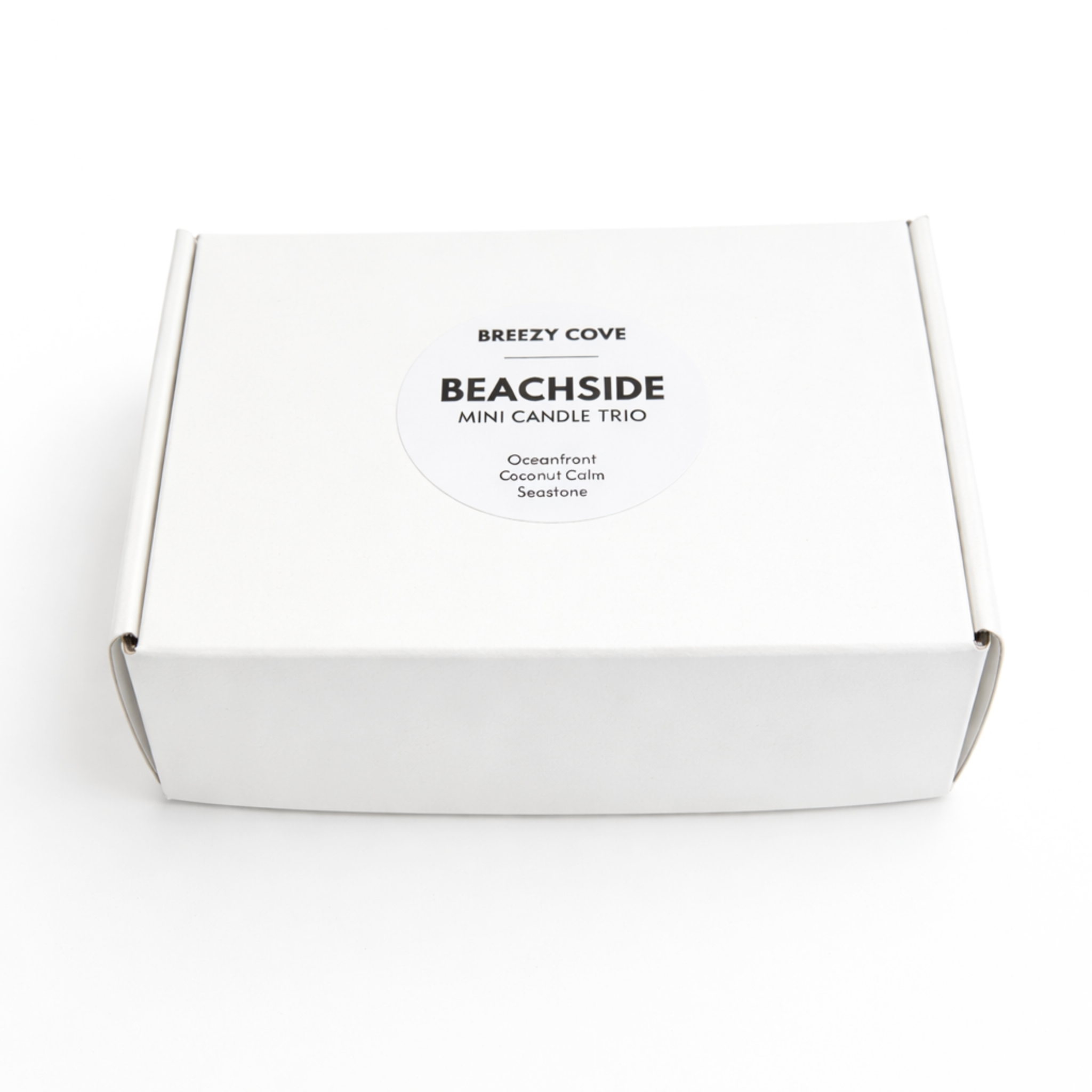 Breezy Cove - Wholesale Jar/Filled Candle - Beachside Mini Candle Trio Set – Coconut Soy Beach Candles1