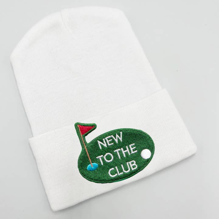 New to the Club Newborn Boys and Girls - Golf Baby Hat for wholesale by www.ilybean.com