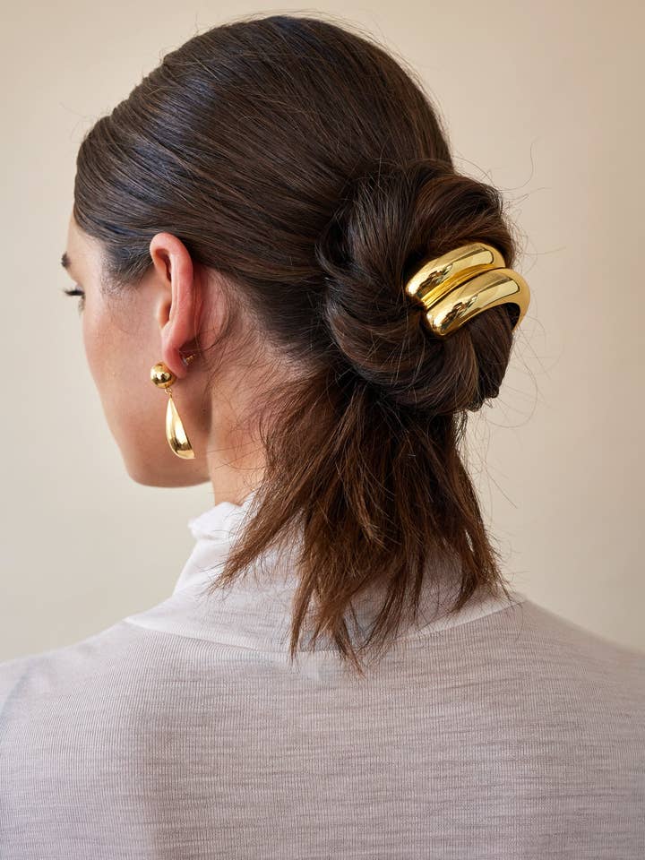 Glossy Double Arch Pony Cuff for wholesale by Lelet NY