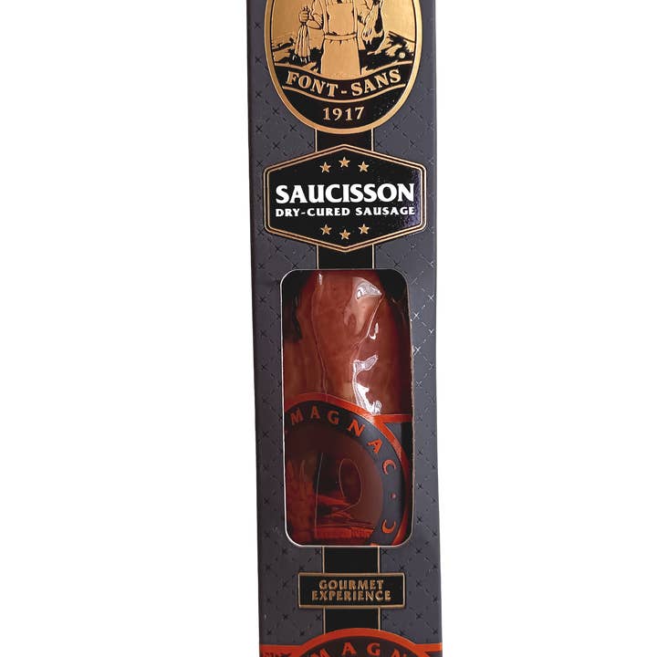 Gourmet peasant sausage with Armagnac VSOP - Font-Sans and other Purchase Wholesale saucisson artisanal. Free Returns & Net 60 Terms on Faire trending on Faire.