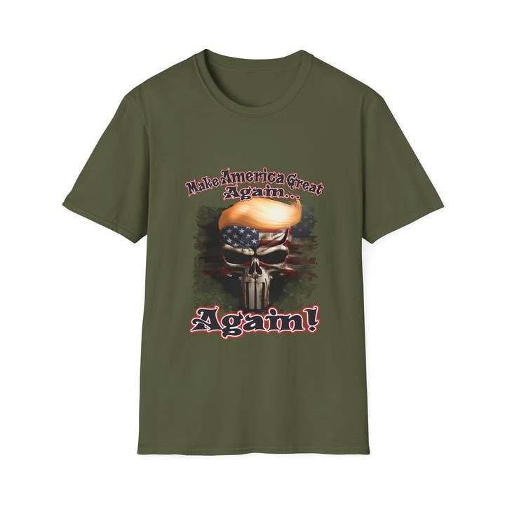 Make America Great Again Trump Skull Unisex Tee for wholesale by ThingymaGadgets