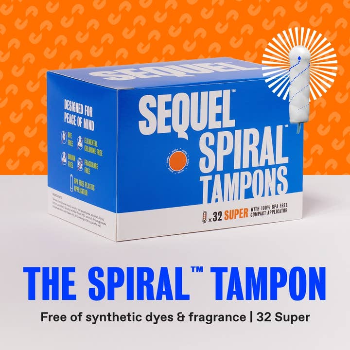 Sequel The Spiral™ Tampon, Super for wholesale by Sequel