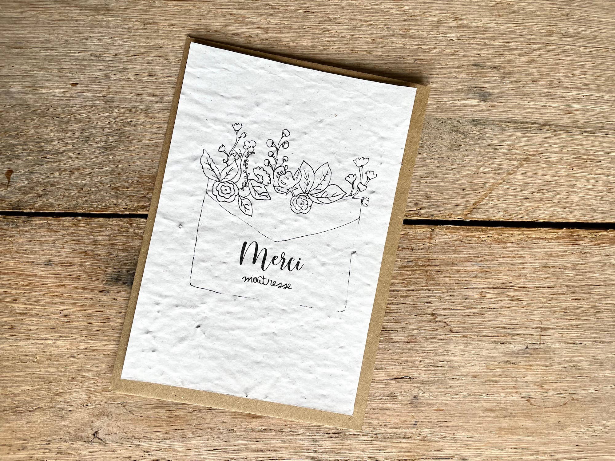 Sochizen – postal de agradecimento por atacado – Cartão plantável com envelope floral para professora0